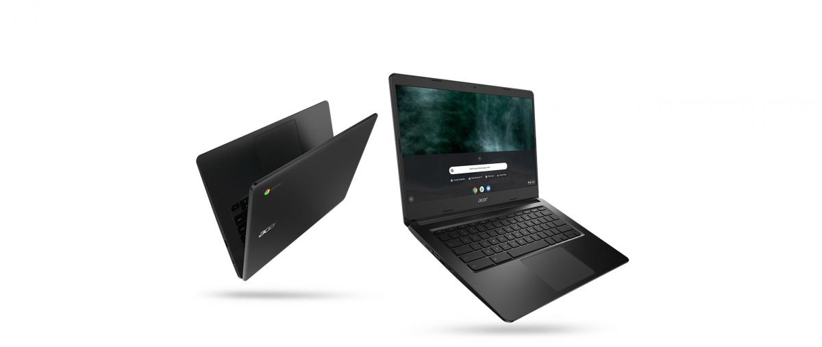 Un'immagine pubblicitaria dei Chromebook acquistati dalla scuola "Moroello Malaspina"
