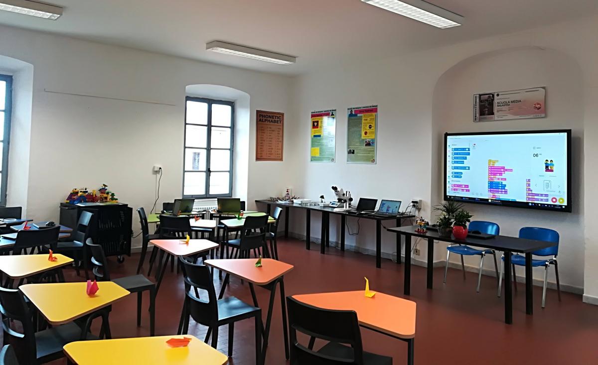 Ll'Aula Innovativa della Scuola "Moroello Malaspina"