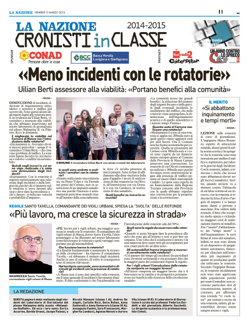 Collegamento alla pagina della Malaspina-Staffetti sul sito de «La Nazione»