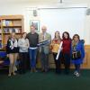 I professori Bianca Maria Ferrari, Angelica Arrighi, Giovanni Vullo, Roberta Signorino e Anna Maria Biamino con il principal Brendan Mc Cauley e la cofondatrice del nostro progetto eTwinning, la professoressa Hilary Kenefick