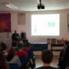 Luca Anghelè nell'Aula Magna della Malaspina